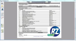 Impressão Ficha Técnica